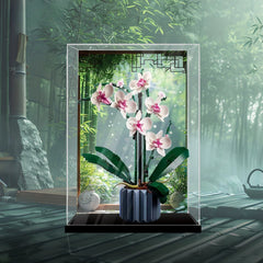 Staubdichte HD-Acryl-Vitrine mit UV-Schutz für LEGO Botanical Collection 10311 Orchidee