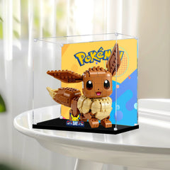 Staubdichte HD-Acryl-Vitrine mit UV-Schutz für LEGO Pokémon 72151 Evoli