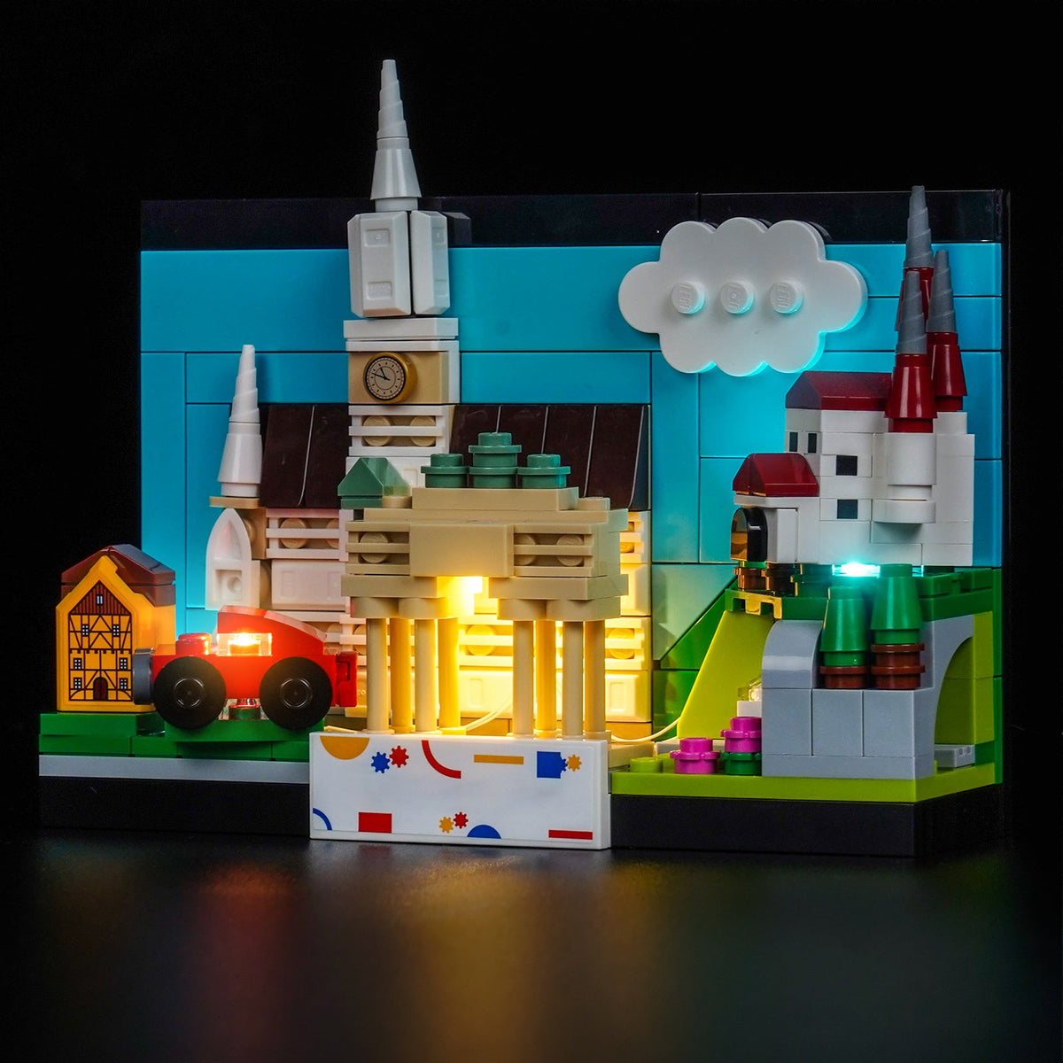 Set di Illuminazione LED per LEGO® Cartolina dalla Germania – 40954 Versione con Telecomando