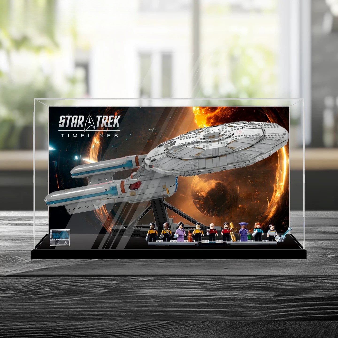Staubdichte & UV-geschützte HD-Acryl-Vitrine für LEGO Star Trek 10356 U.S.S. Enterprise