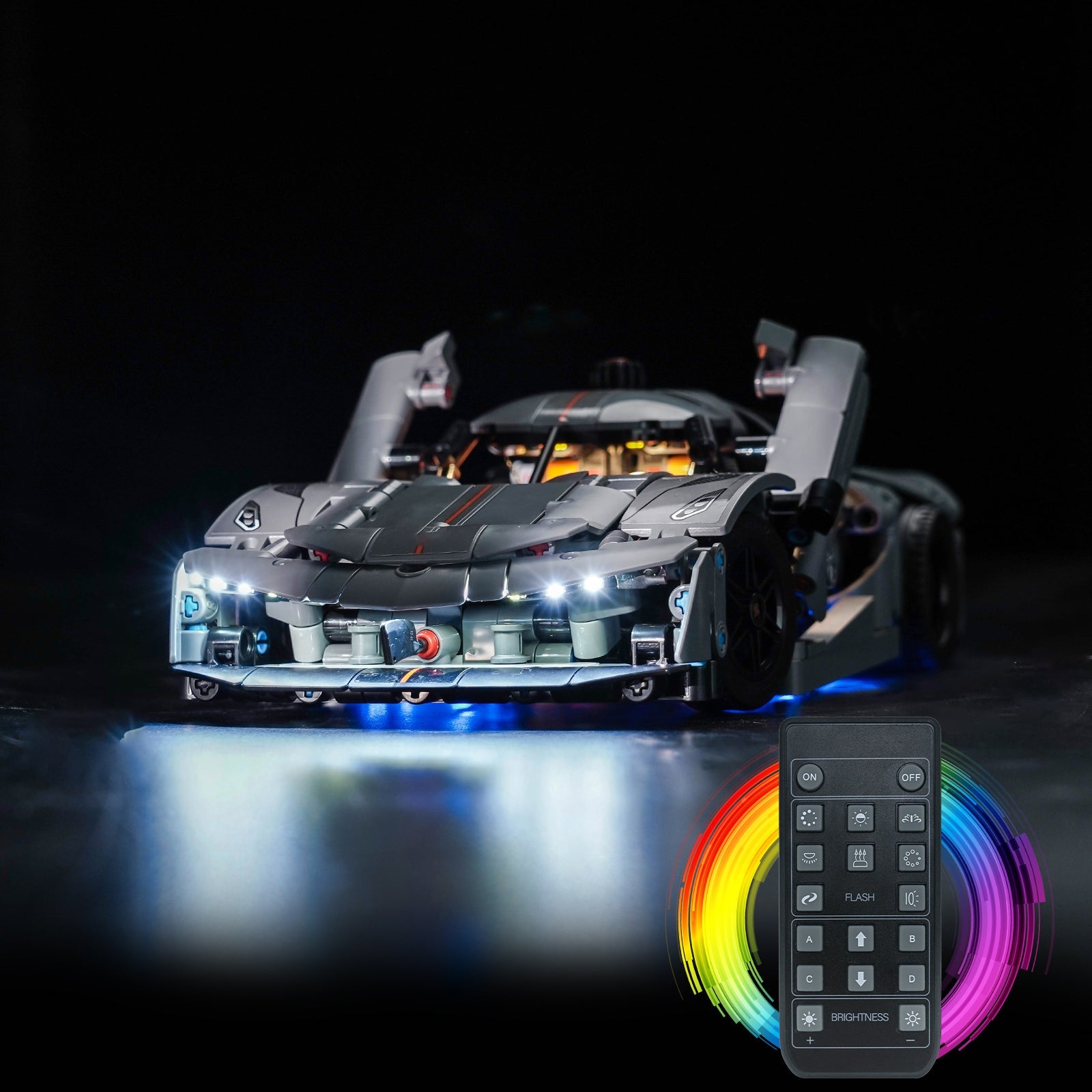 LED-beleuchtungsset für LEGO® Technic Koenigsegg Jesko Absolut Grey Hypercar 42173