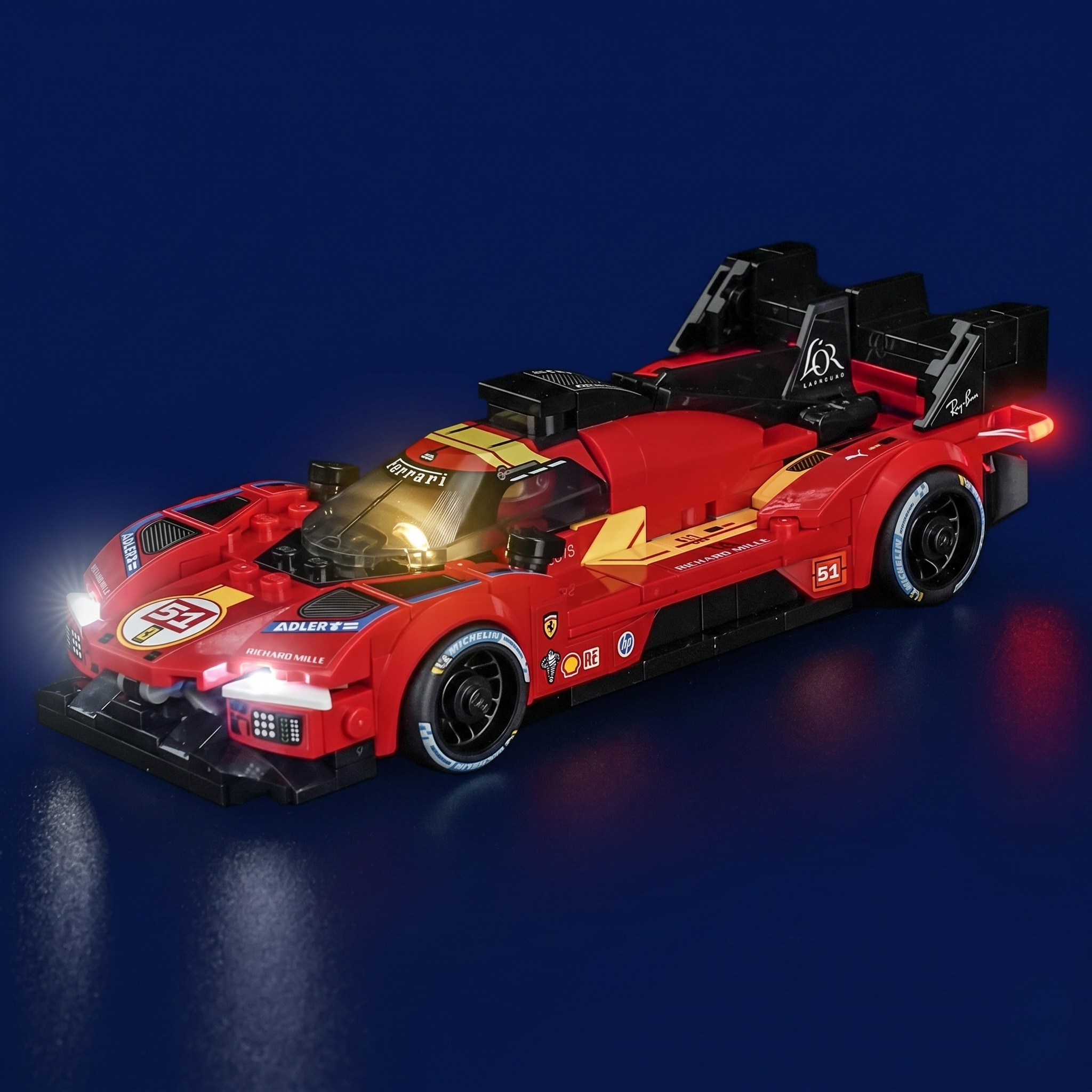 LED-Beleuchtungsset für LEGO® Speed Champions Ferrari 499P 77261 (Elite Edition)