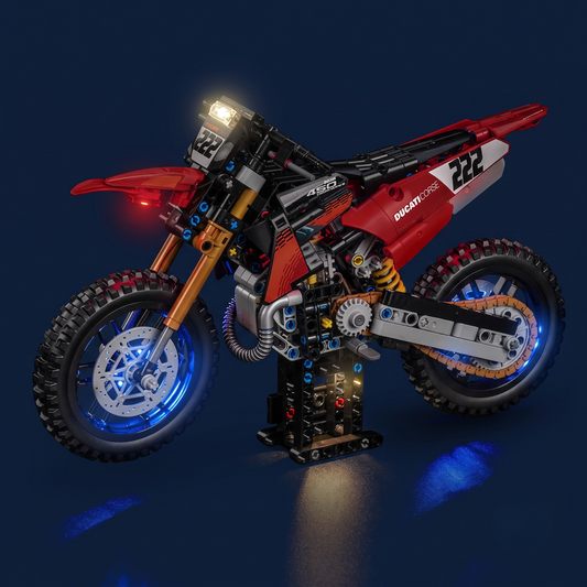 Bricklightlab Light Kit for LEGO Technic Ducati Desmo450 MX Factory Motorcycle 42238