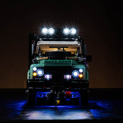 LED-Beleuchtungsset für LEGO® Icons Land Rover Classic Defender 90 10317 Fernbedienungs-Version