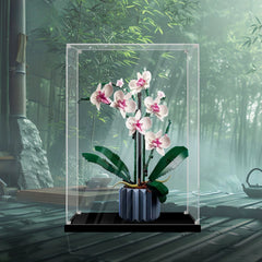 Staubdichte HD-Acryl-Vitrine mit UV-Schutz für LEGO Botanical Collection 10311 Orchidee