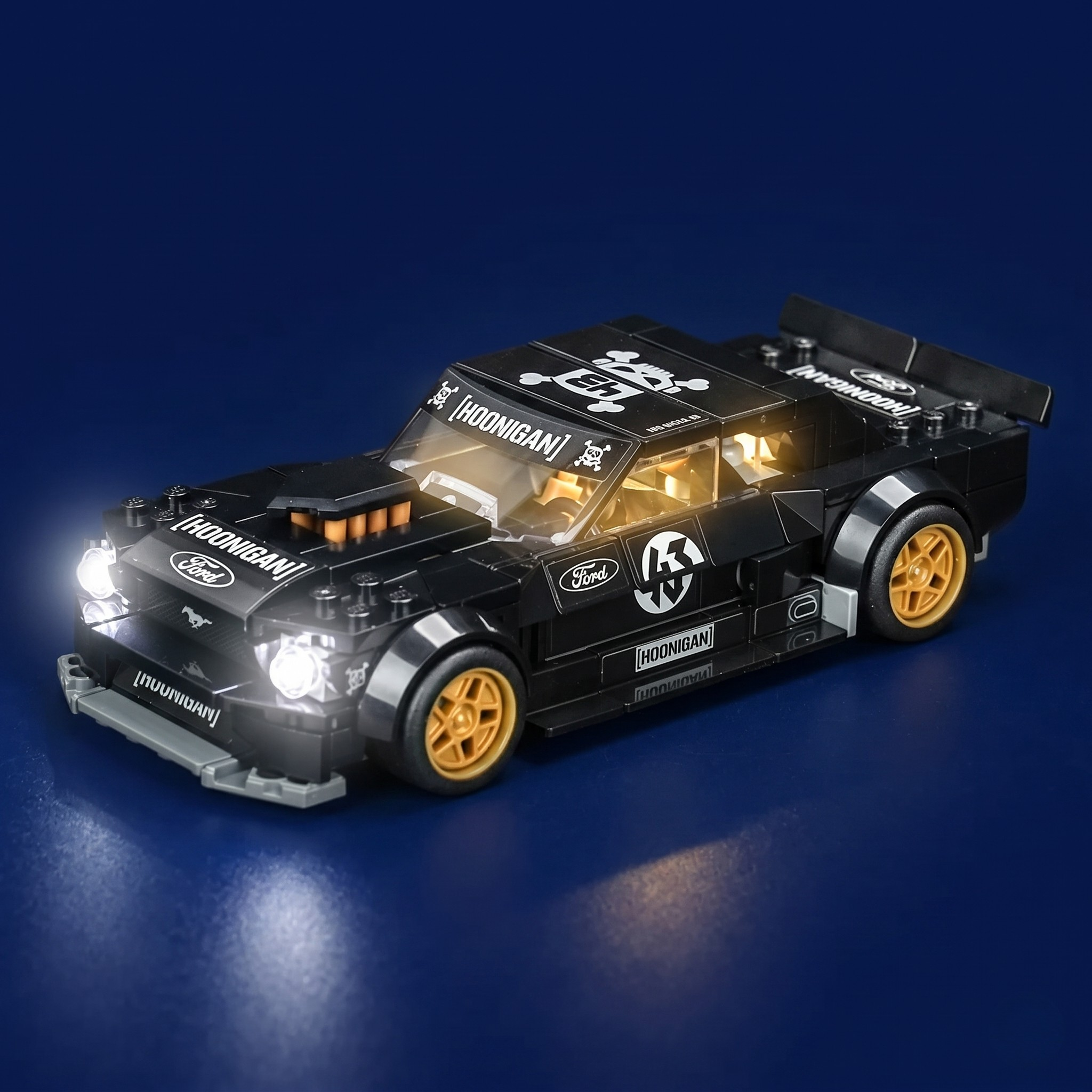 Bricklightlab LED-Beleuchtungsset für LEGO® Speed Champions Ken Block's '65 Ford Mustang Hoonicorn V1 (77262)