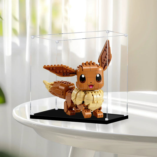 Staubdichte HD-Acryl-Vitrine für LEGO Pokémon 72151 Evoli