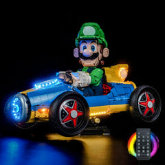 Set di Illuminazione LED per LEGO® Super Mario Mario Kart™ Luigi & Mach 8 – 72050 Versione con Telecomando
