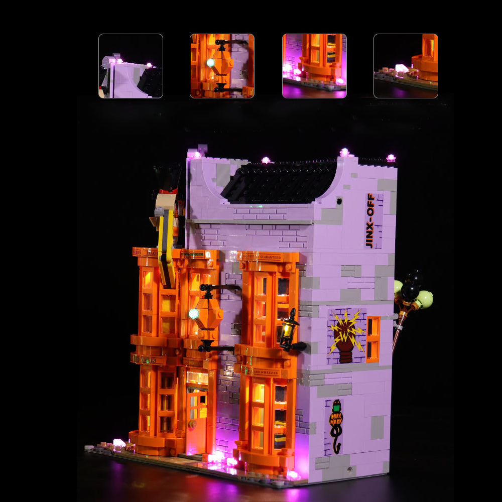 LED-Beleuchtungsset für LEGO® Harry Potter™ Winkelgasse™ 75978 Fernbedienungs-Version