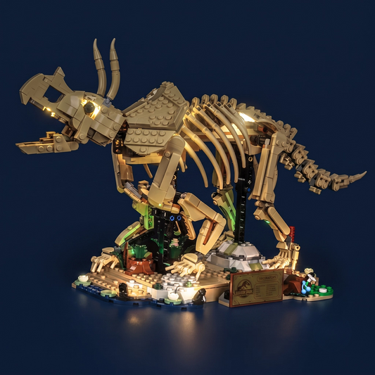LED-Beleuchtungsset für LEGO® Jurassic World Dinosaurier-Fossilien: Triceratops 77985