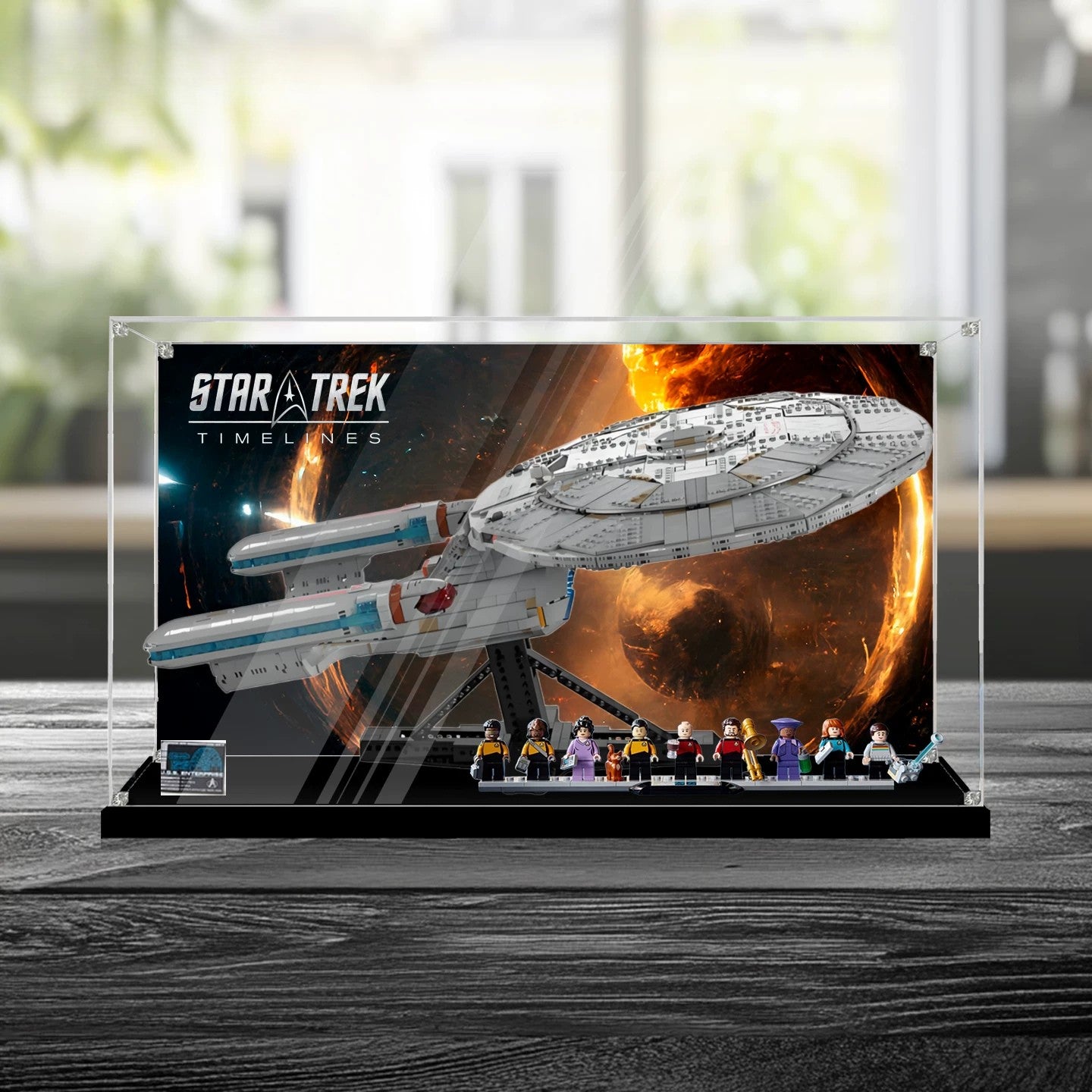 Staubdichte & UV-geschützte HD-Acryl-Vitrine für LEGO Star Trek 10356 U.S.S. Enterprise