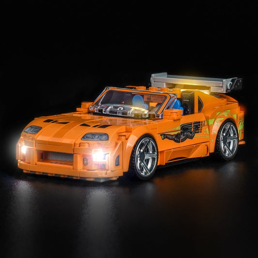 LED-belysningssæt til LEGO® Speed Champions The Fast and The Furious Toyota Supra MK4 77260 (Elite Edition)