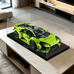 Staubdichte HD-Acryl-Vitrine mit UV-Schutz für LEGO Technic 42161 Lamborghini Huracán Tecnica