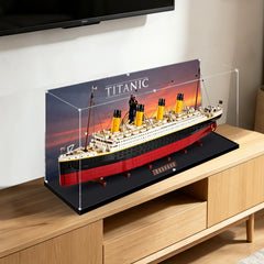 Staubdichte HD-Acryl-Vitrine mit UV-Schutz für LEGO Creator Expert 10294 Titanic