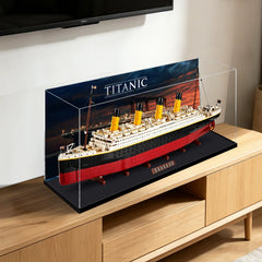 Staubdichte HD-Acryl-Vitrine mit UV-Schutz für LEGO Creator Expert 10294 Titanic