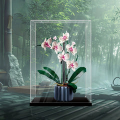 Staubdichte HD-Acryl-Vitrine mit UV-Schutz für LEGO Botanical Collection 10311 Orchidee