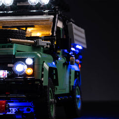 LED-Beleuchtungsset für LEGO® Icons Land Rover Classic Defender 90 10317 Fernbedienungs-Version