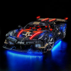 Bricklightlab Light Kit for LEGO Technic Koenigsegg Sadair's Spear Megacar 42232