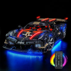 Bricklightlab Light Kit for LEGO Technic Koenigsegg Sadair's Spear Megacar 42232