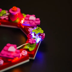 LED-Beleuchtungsset für LEGO® Herz-Ornament 40638 Fernbedienungs-Version