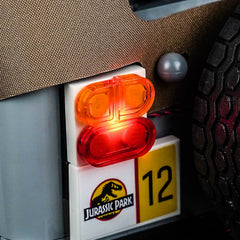 LED-belysningssæt til LEGO® Jurassic World Jurassic Park Jeep® Wrangler – 77984 (Safari-Edition)