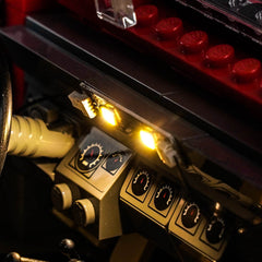 LED-belysningssæt til LEGO® Jurassic World Jurassic Park Jeep® Wrangler – 77984 (Safari-Edition)