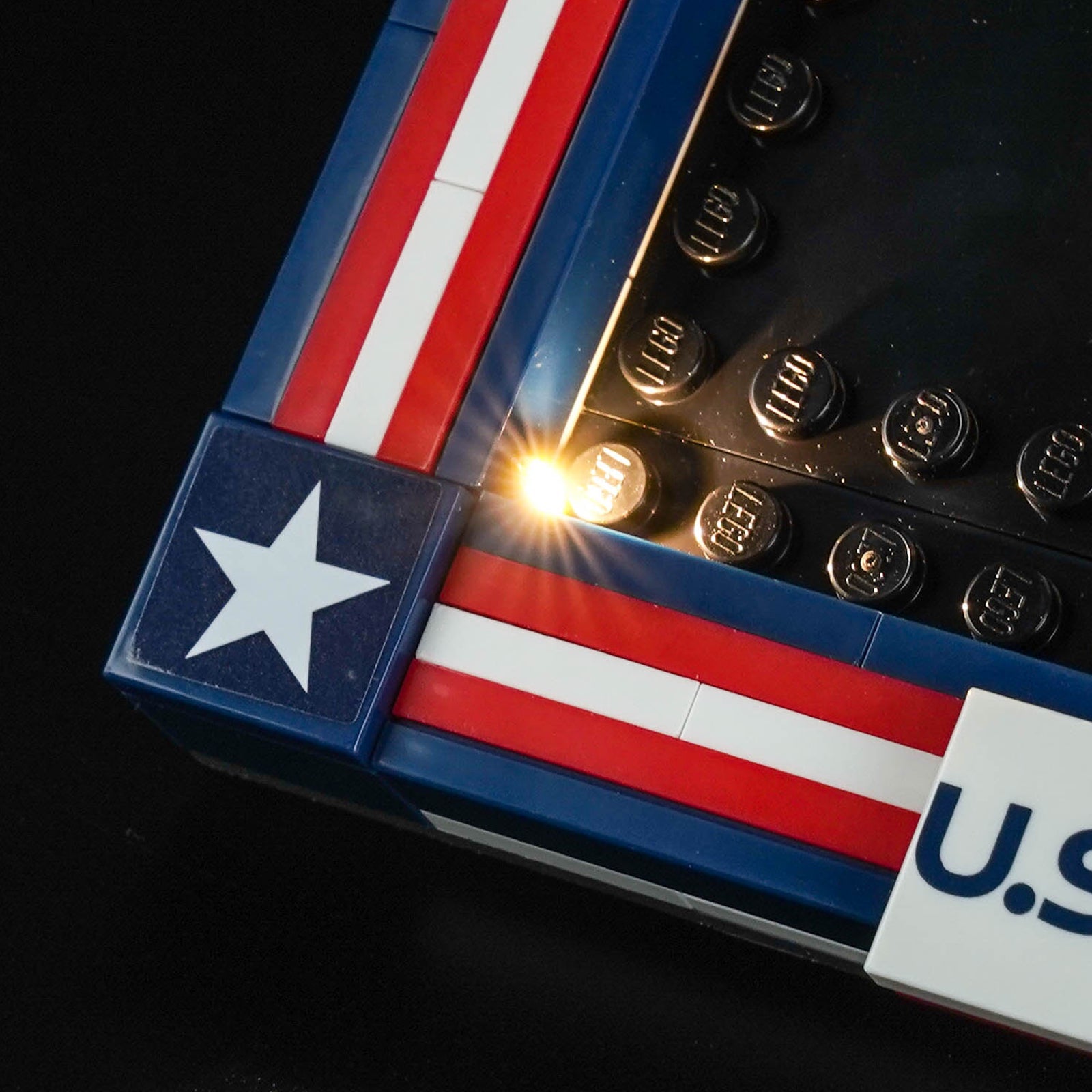 LED-belysningssæt til LEGO® Editions 2026 U.S. Soccer landsholdstrøje – 43033 (glans-udgave)