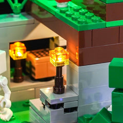 LED-Beleuchtungsset für LEGO® Minecraft Das erste Nacht-Abenteuer 21593 (Elite Edition)