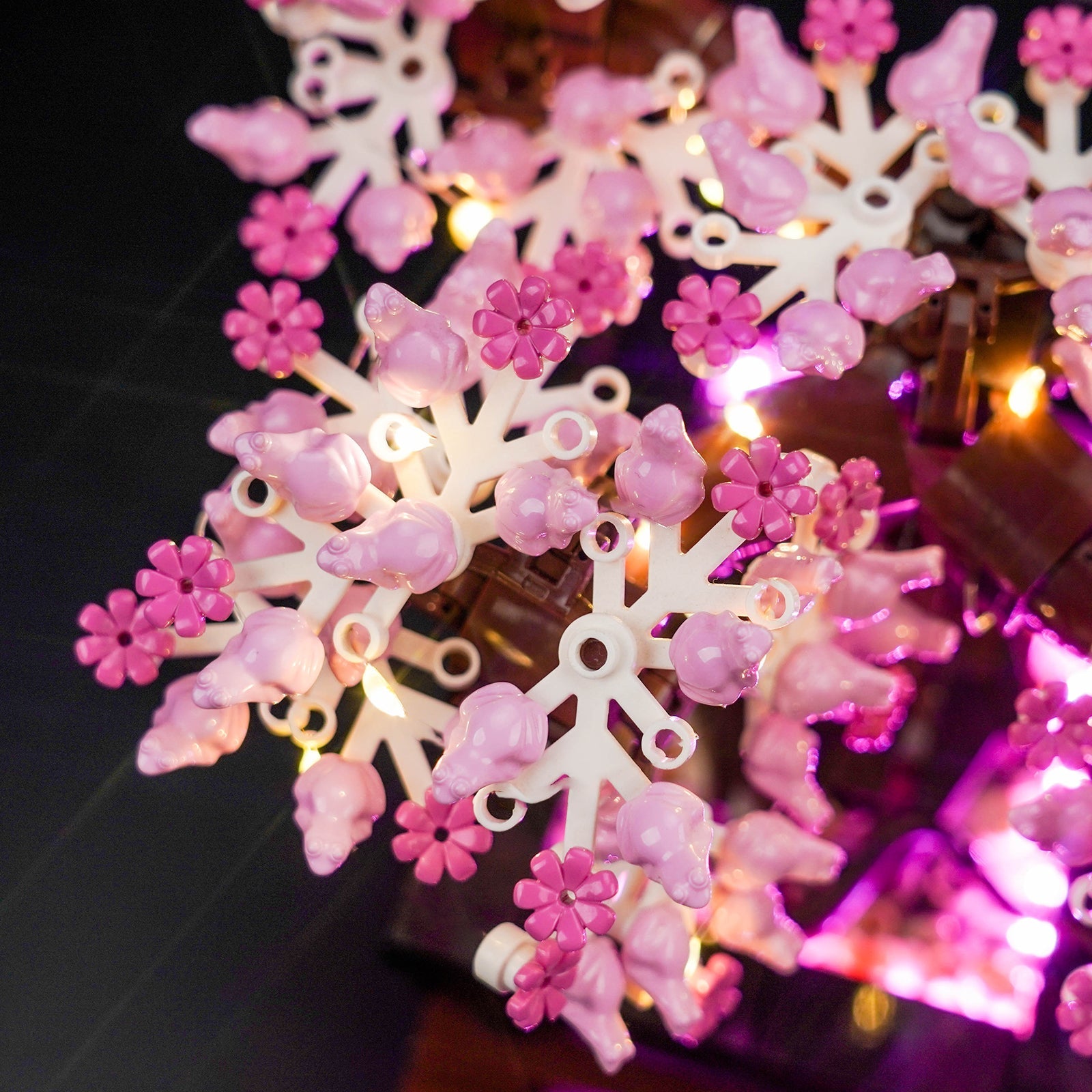 LED-beleuchtungsset für LEGO® Bonsai Tree 10281 Pinke Version