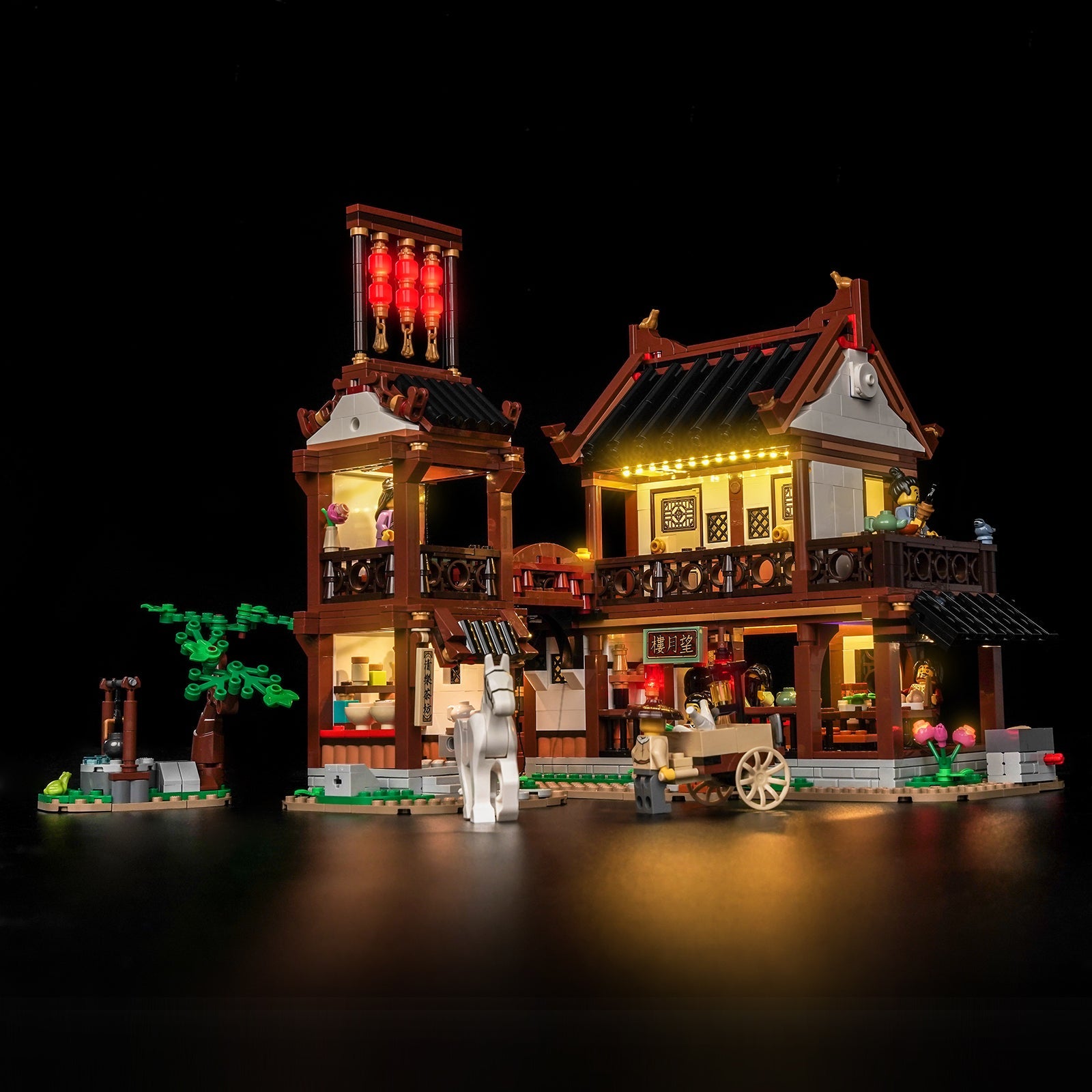 **LED-Beleuchtungsset für LEGO® Ancient Moon-Gazing Inn 80121**