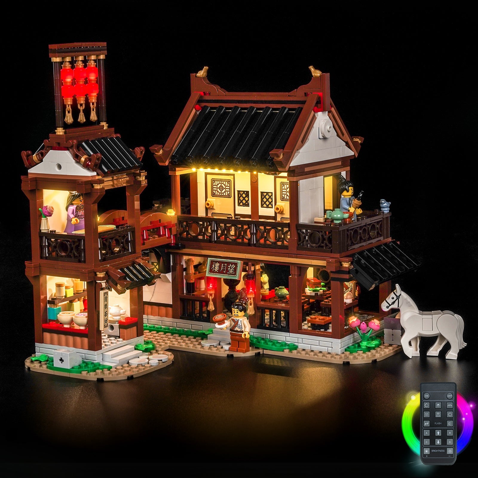 **LED-Beleuchtungsset für LEGO® Ancient Moon-Gazing Inn 80121**