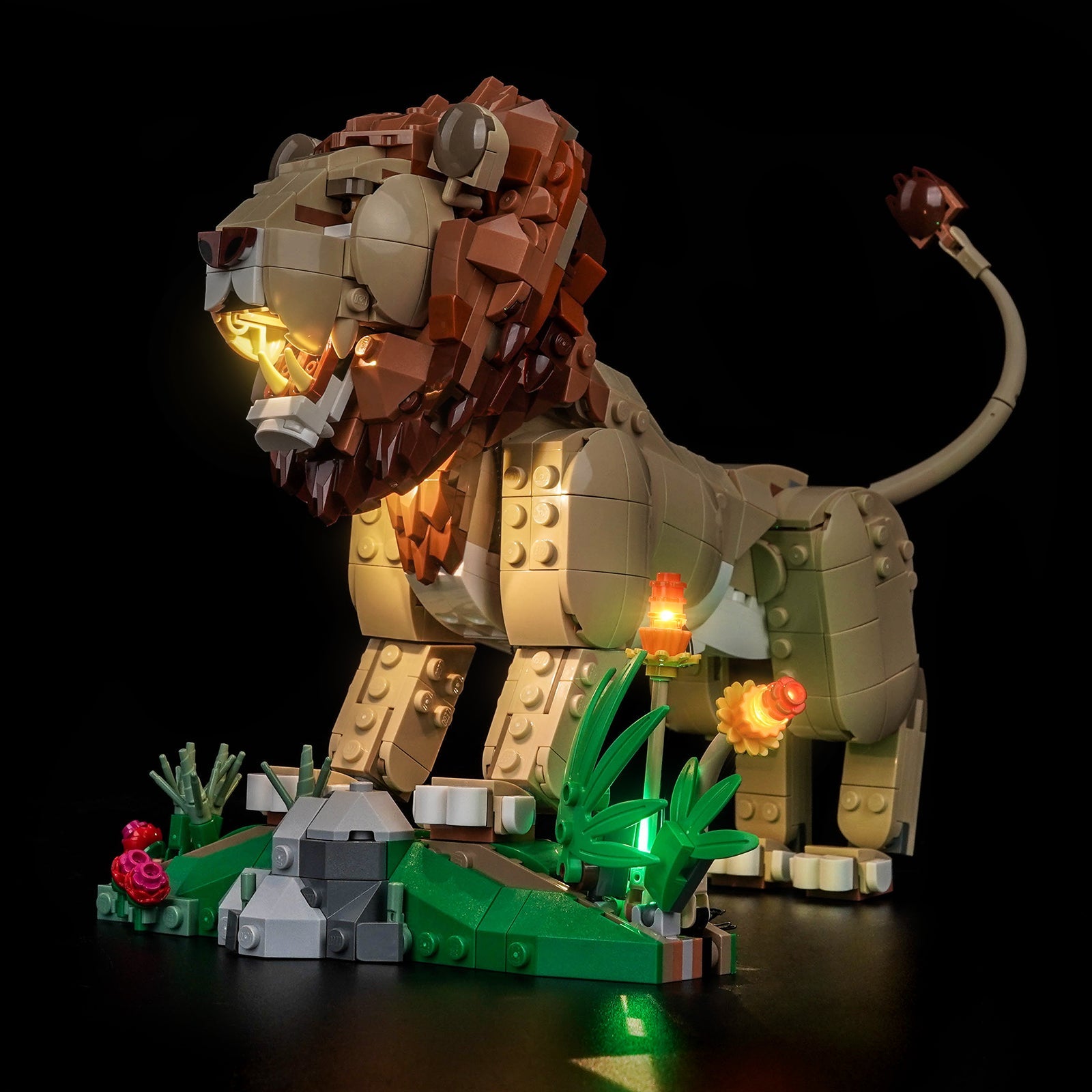 Bricklightlab Light Kit for LEGO Creator 3-in-1 Wild Animals: Majestic Lion 31386