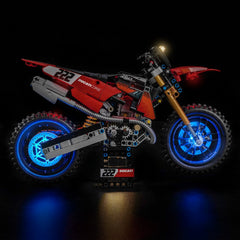 Bricklightlab Light Kit for LEGO Technic Ducati Desmo450 MX Factory Motorcycle 42238