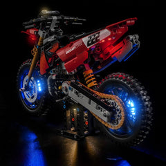 Bricklightlab Light Kit for LEGO Technic Ducati Desmo450 MX Factory Motorcycle 42238