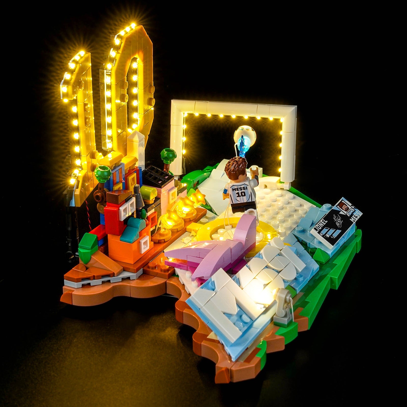 LED-belysningssæt til LEGO® Editions Lionel Messi – Fodboldhøjdepunkter 43011 (Elite Edition)
