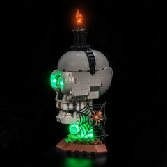LED-Beleuchtungsset für LEGO® Halloween Totenkopf-Kerze 40883