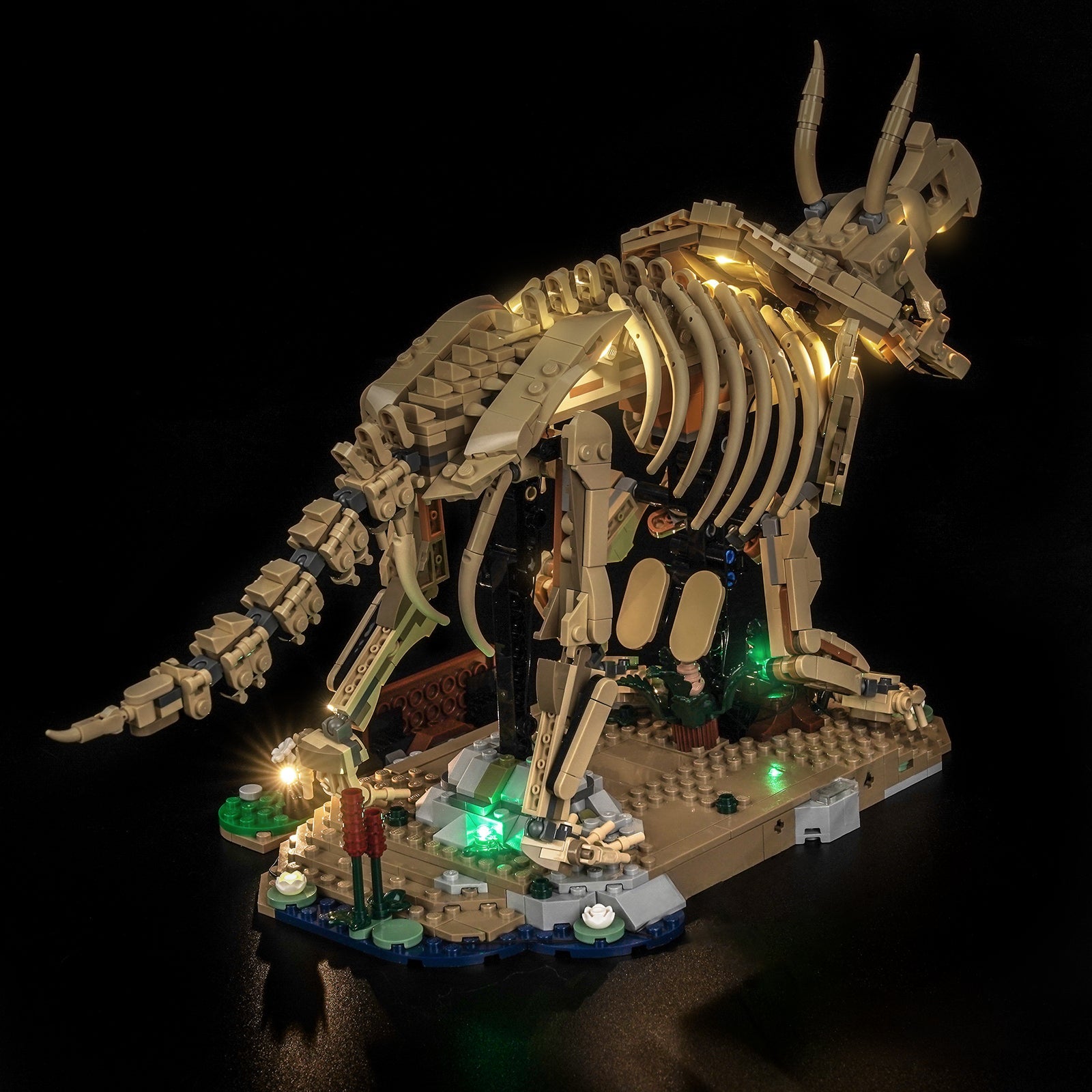 LED-Beleuchtungsset für LEGO® Jurassic World Dinosaurier-Fossilien: Triceratops 77985