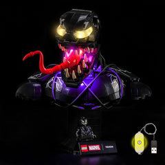 Kit luci LED per LEGO® Marvel Venom Busto 76356