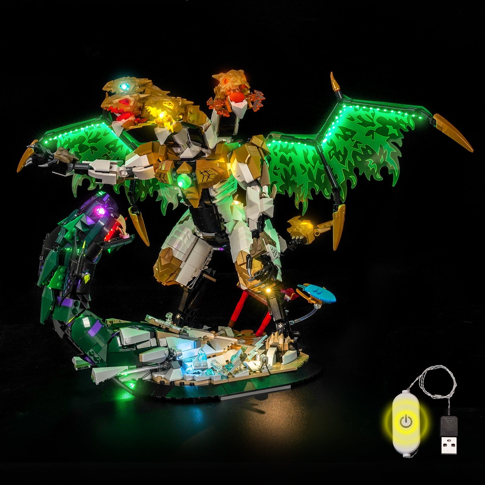 LED-Beleuchtungsset für LEGO® NINJAGO® Ultra Dragon Battle 71872
