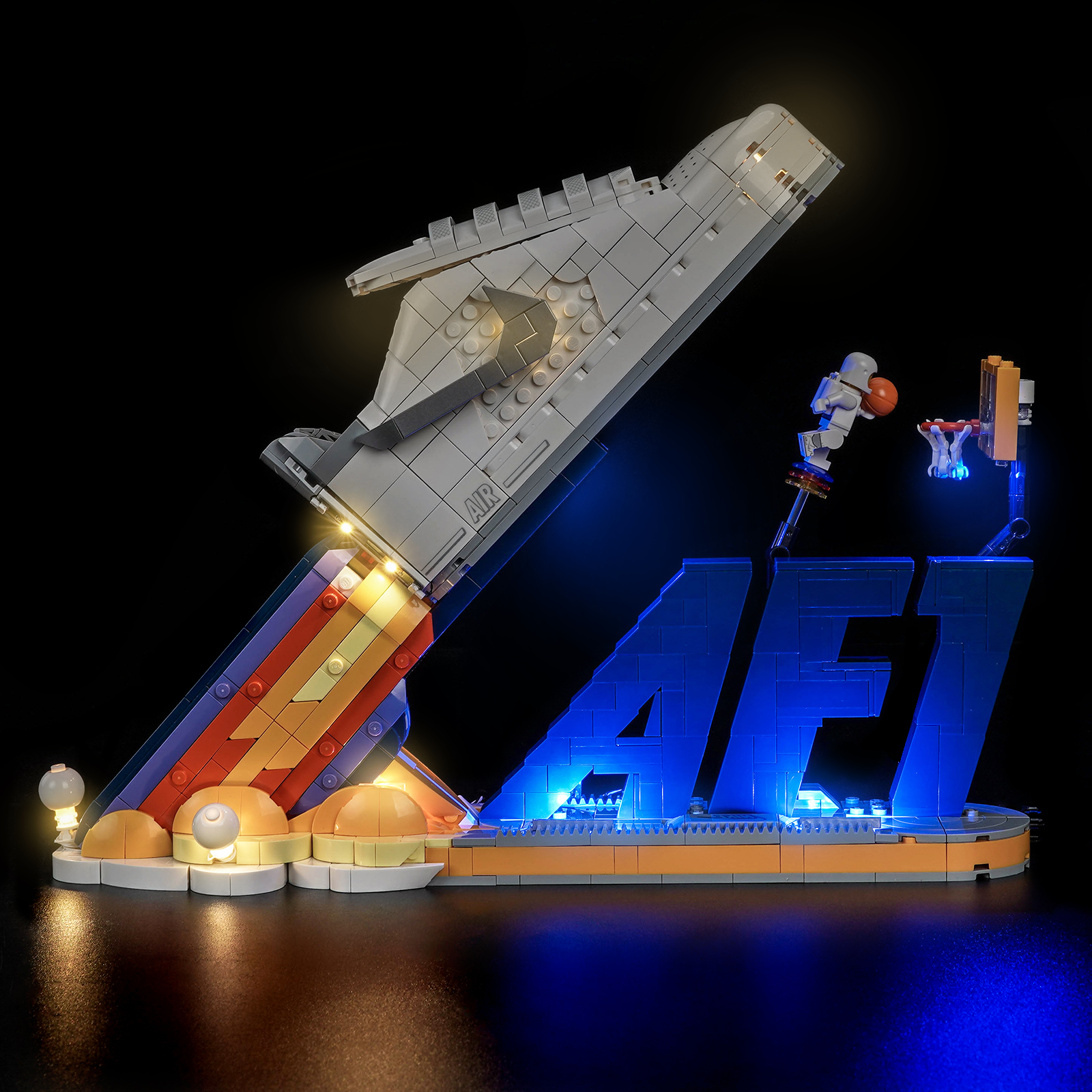 Bricklightlab LED-Beleuchtungsset für LEGO Nike Air Force 1 x LEGO Set 43026