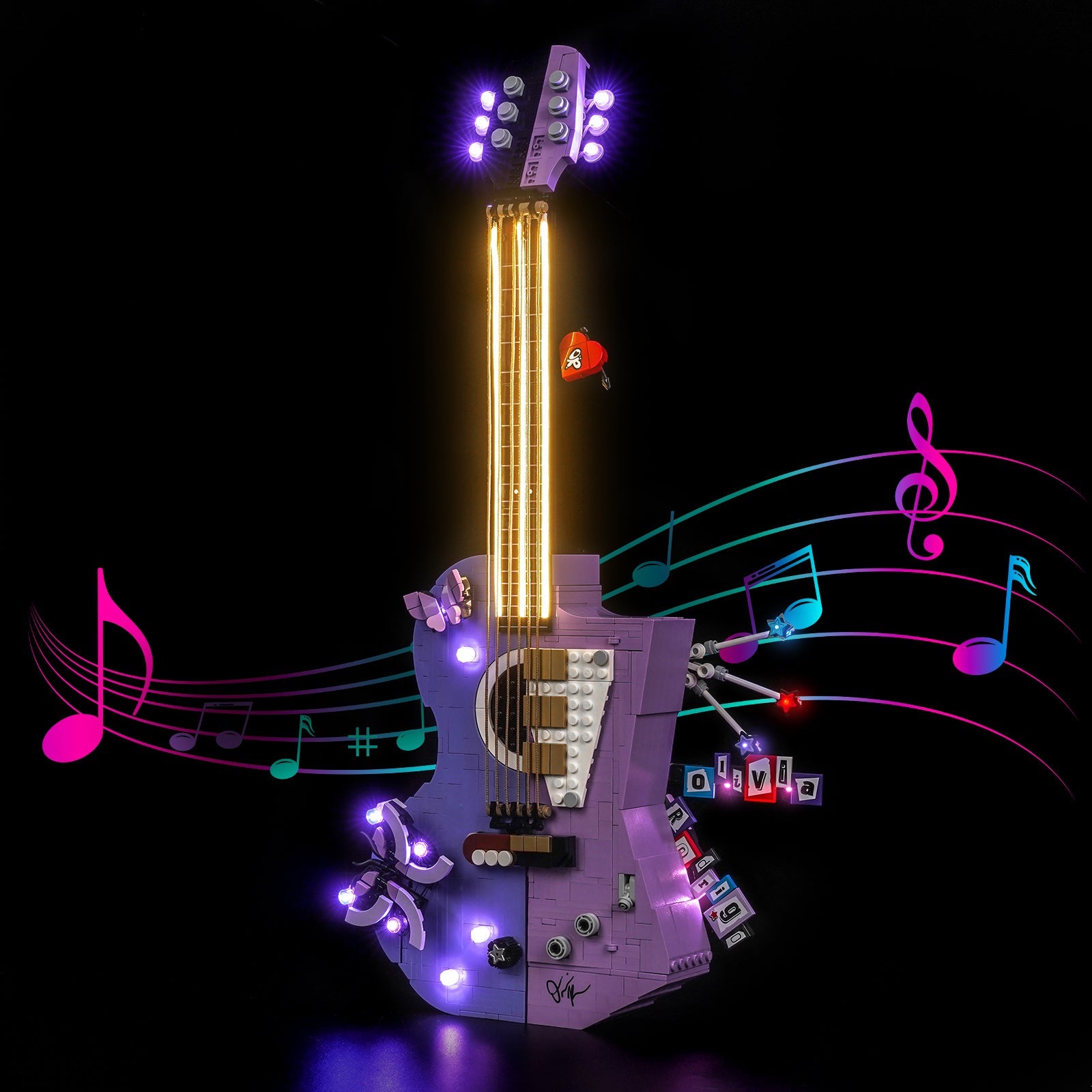 Set de luces LED para la doble guitarra 43031 de Olivia Rodrigo de LEGO® Editions