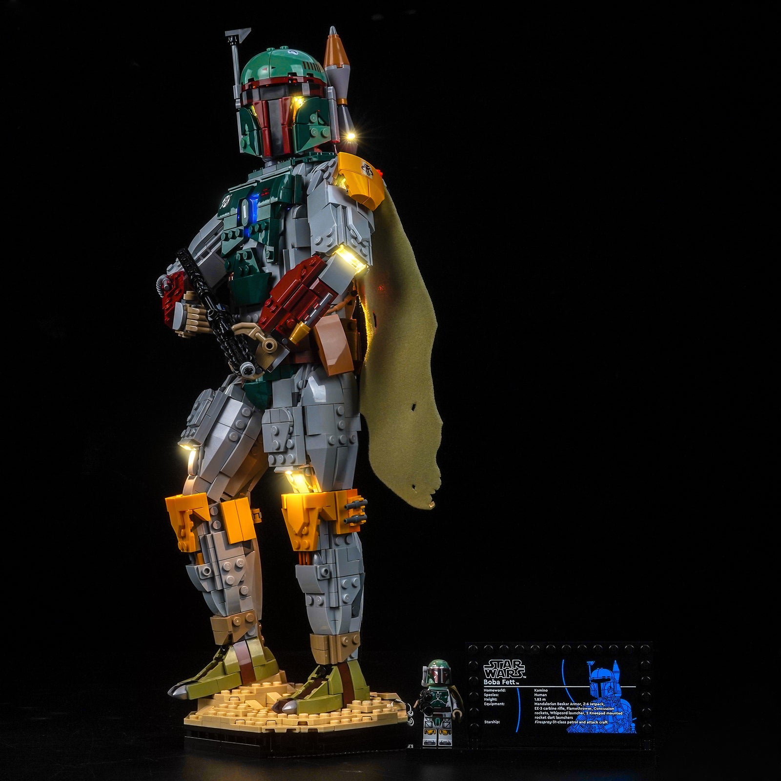 Bricklightlab LED-Beleuchtungsset für LEGO Star Wars Boba Fett 75455