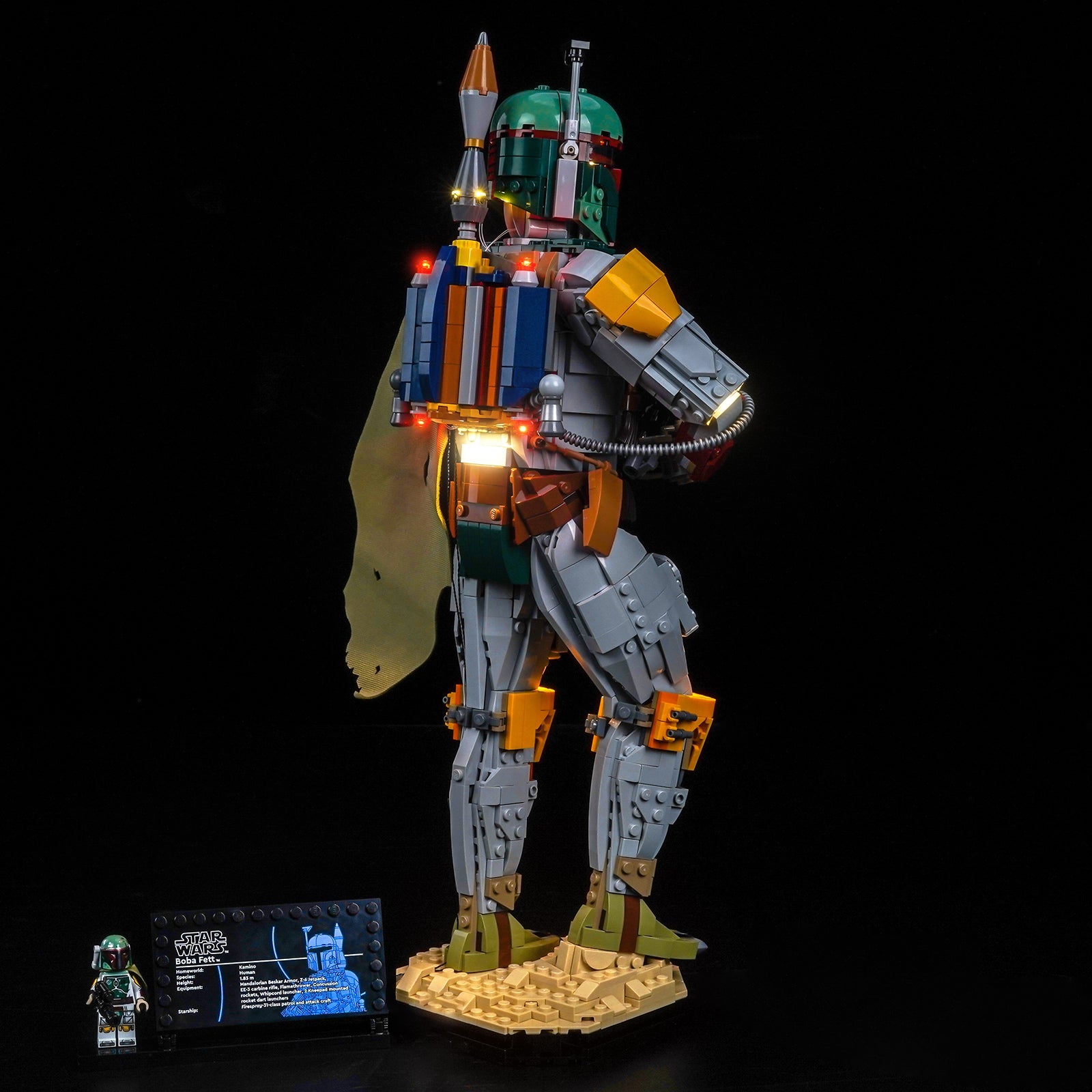 Bricklightlab LED-Beleuchtungsset für LEGO Star Wars Boba Fett 75455