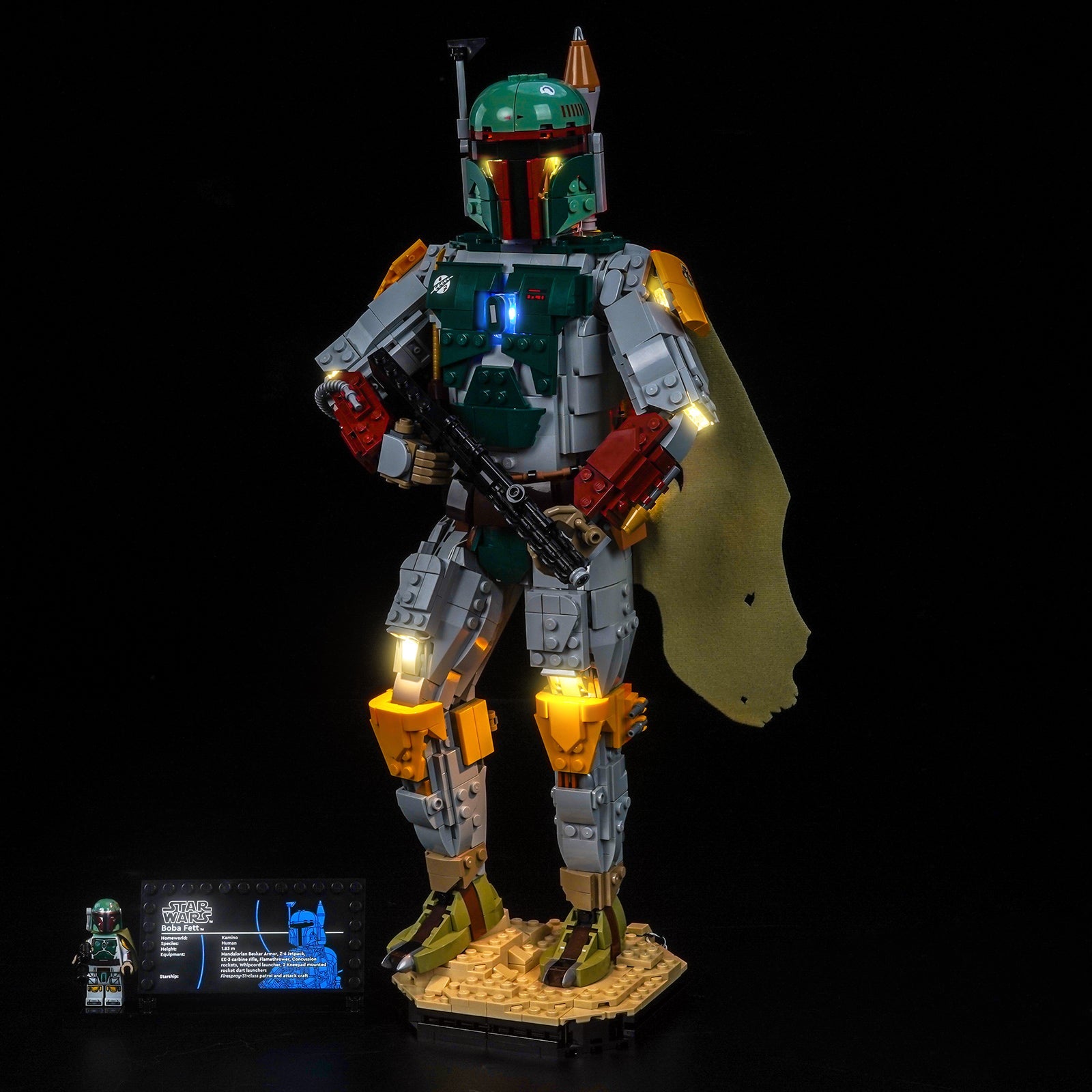 Bricklightlab LED-Beleuchtungsset für LEGO Star Wars Boba Fett 75455