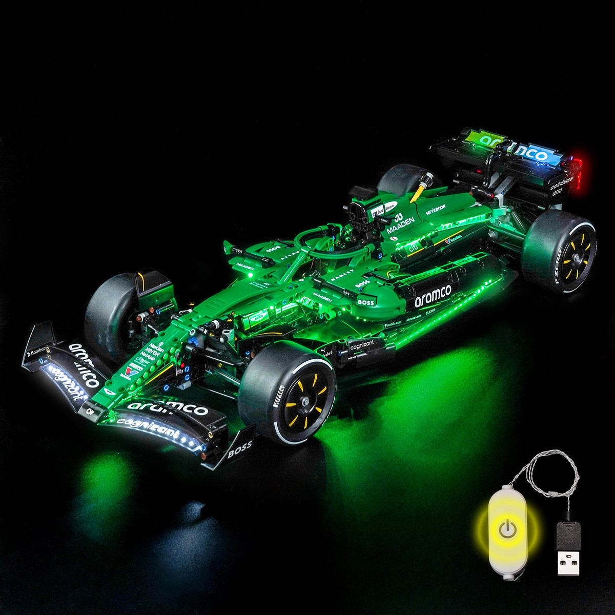 LED-Beleuchtungsset für LEGO® Technic Aston Martin Aramco AMR25 F1® Rennwagen 42240