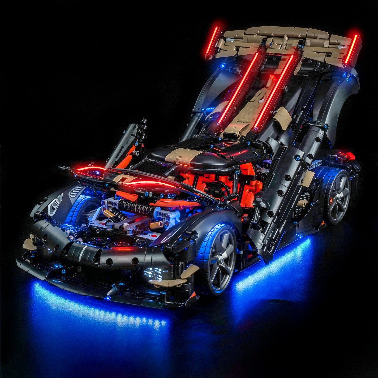 Bricklightlab Light Kit for LEGO Technic Koenigsegg Sadair's Spear Megacar 42232