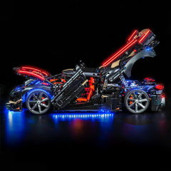 Bricklightlab Light Kit for LEGO Technic Koenigsegg Sadair's Spear Megacar 42232