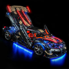Bricklightlab Light Kit for LEGO Technic Koenigsegg Sadair's Spear Megacar 42232