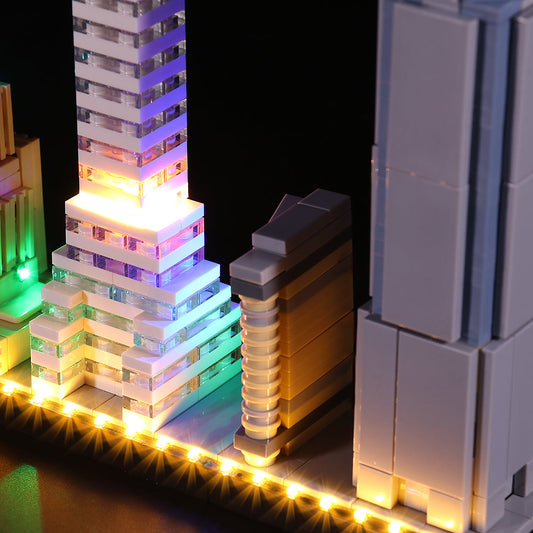 LED-Beleuchtungsset für LEGO® Architecture New York City 21028 Fernbedienungs-Version