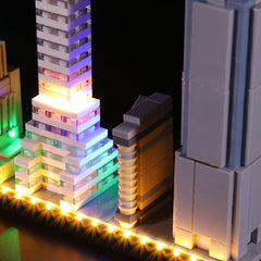 LED-belysningssæt til LEGO® Architecture New York City 21028 fjernbetjeningsversion